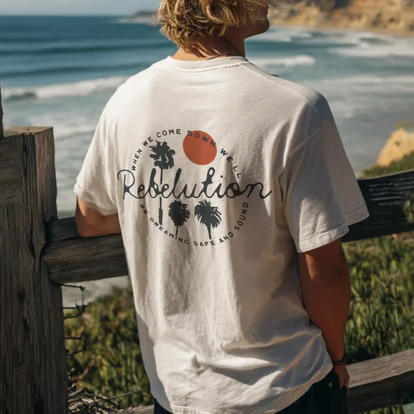 Coastal Adventure Graphic T-Shirt For Men - Anurvogel.com 