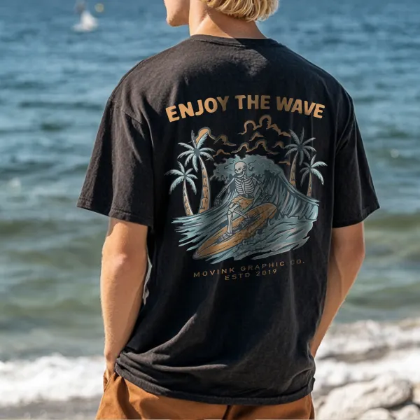 Oversize Casual T-Shirt For Men - Perfect For Summer Beach Outings - Dozenlive.com 