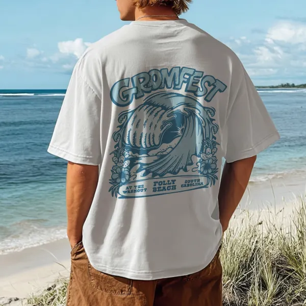 Coastal Adventure Graphic T-Shirt For Men - Anurvogel.com 