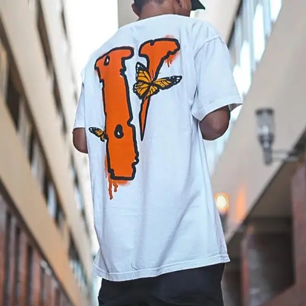 Men's Casual Fashion Printed Colour T-shirts - Keymimi.com 