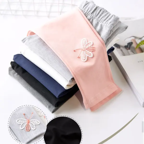 【18M-9Y】Girls Cotton Casual Thin Leggings - Popopieshop.com 