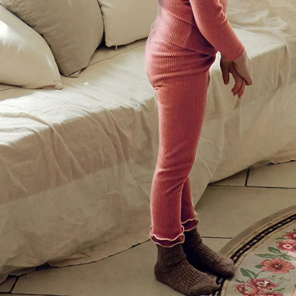 【18M-11Y】Girls Double Layer Fungus Leggings - Popopieshop.com 
