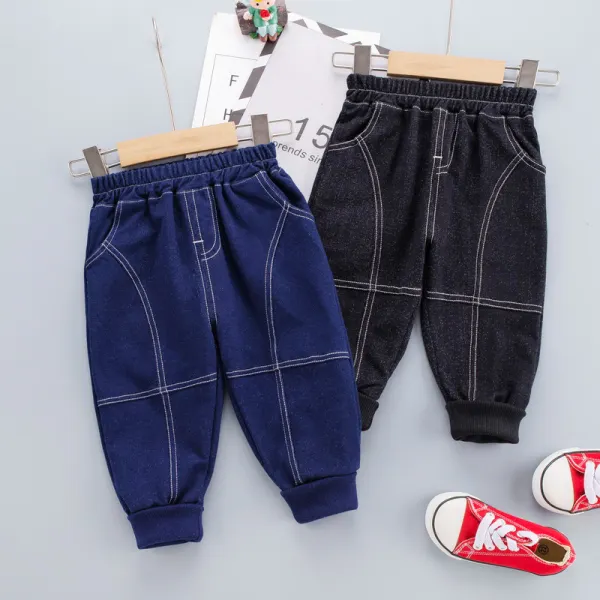 【12M-5Y】Boy Casual Splicing Pants - Popopiearab.com 