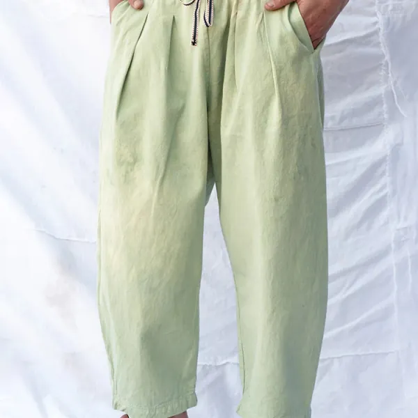 Men's stitching loose casual pants - Salolist.com 