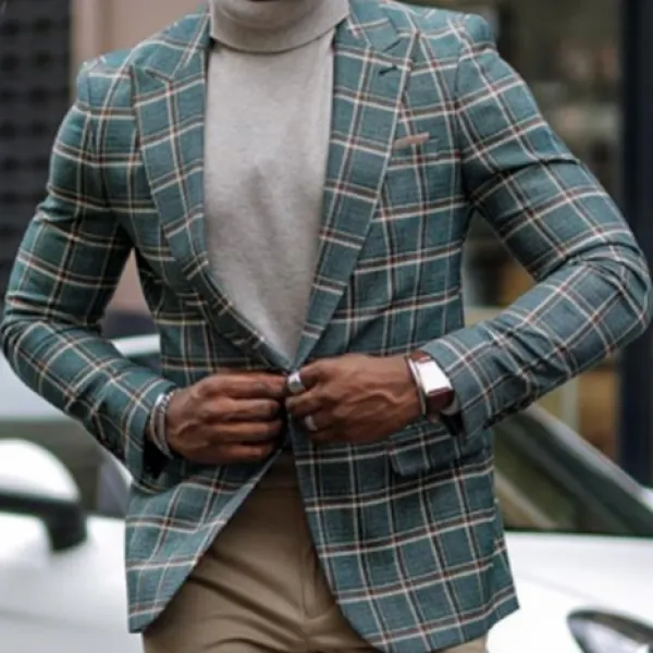 Fashion Casual Business Men's Jacket Suit - Keymimi.com 