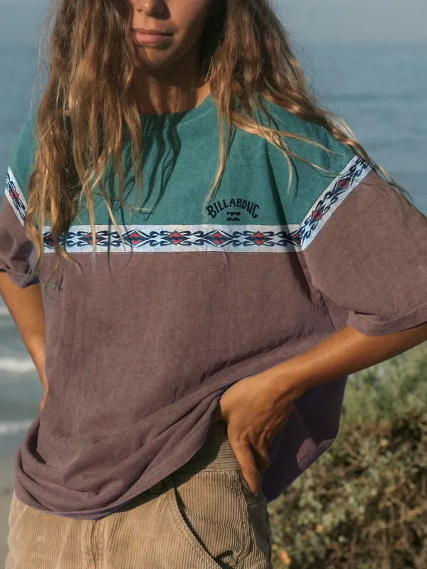 Casual Vintage Print Surf T-Shirt - Menbarn.com 