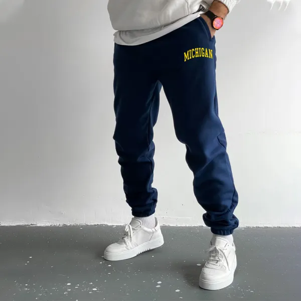 Michigan Fleece Sweatpants - Ootdyouth.com 