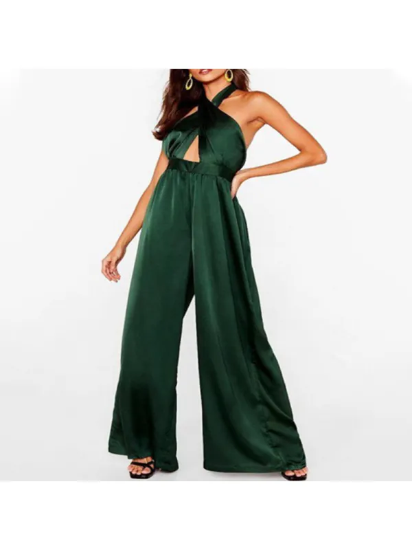 European And American Women's Neck Jumpsuit - Realyiyi.com 