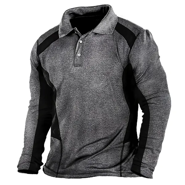 Men's Breathable Outdoor Sports Quick Dry Polo Shirt - Dozenlive.com 