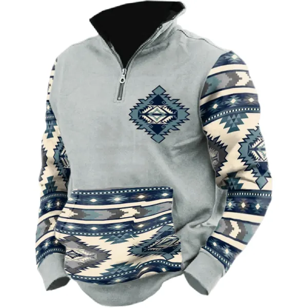 Men's Outdoor Casual Printed Long Sleeve Sweatshirt Only $34.89 - Wayrates.com 