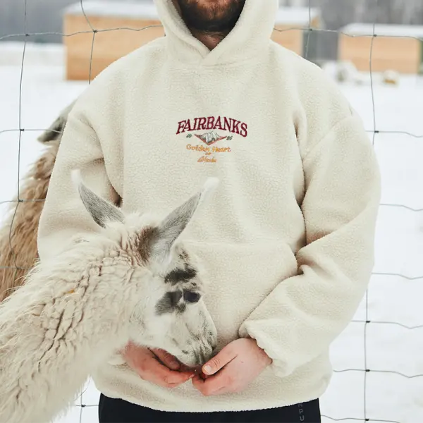 Felpa In Sherpa Ricamata 