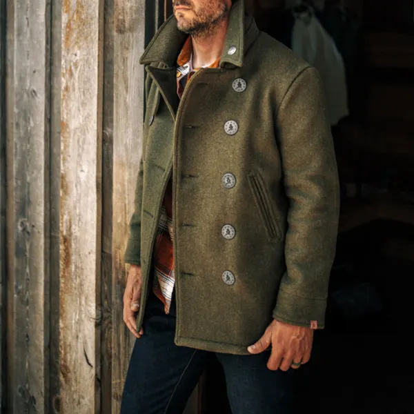 Men's Retro Casual Stand Collar Jacket - Sunhopebloom.com 