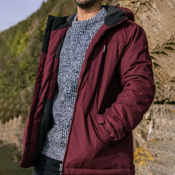 Men's Casual Fleece Warm Jacket - Sunhopebloom.com 