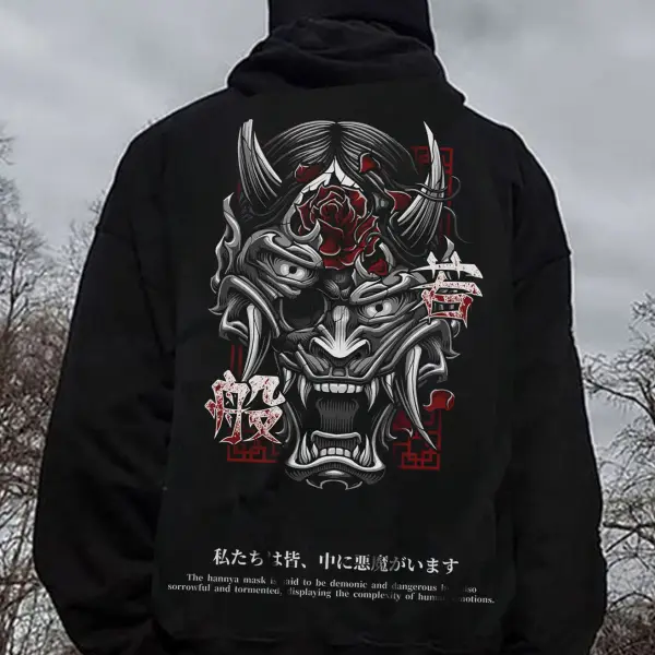 Men Hannya Hoodie - Dozenlive.com 