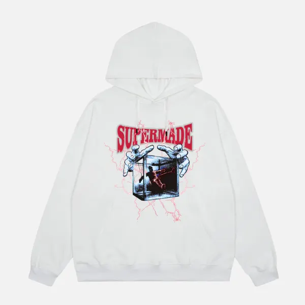 The Supermade Thunderstreak Printed Hoodie - Sunhopebloom.com 