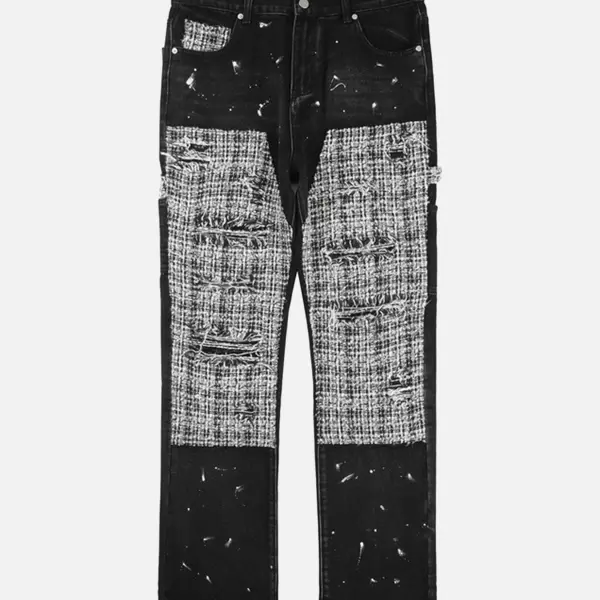 The Supermade Ripped And Inked Jeans - Sunhopebloom.com 