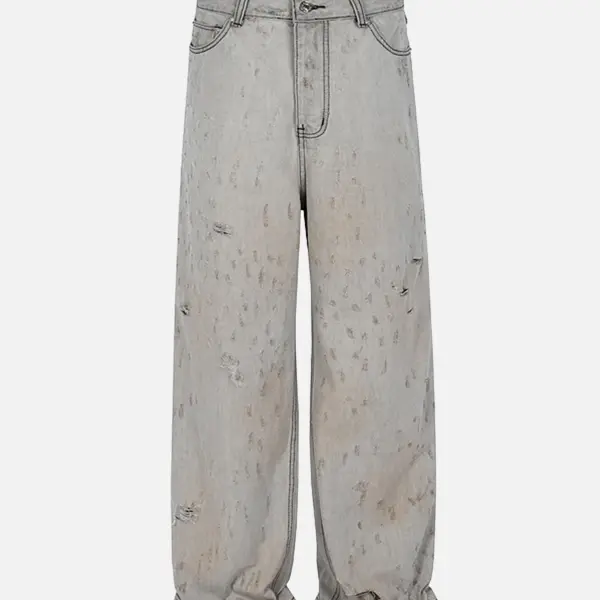The Supermade Vintage Ripped Destroyed Jeans - Sunhopebloom.com 