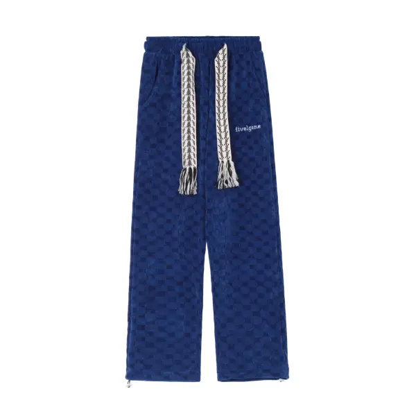 The Supermade American High Waist Straight Cotton Loose Wide Leg Pants - Sunhopebloom.com 