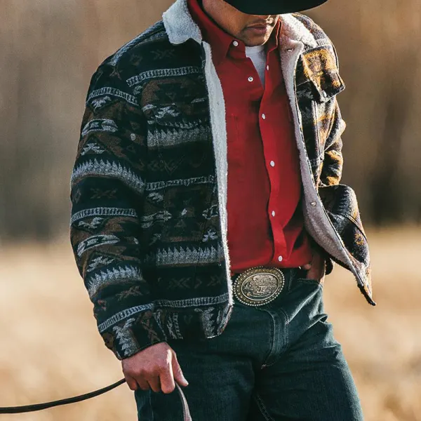 Outdoor Ethnic Print Casual Jacket - Sunhopebloom.com 