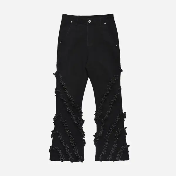 The Supermade Trendy Personalized Flared Jeans - Sunhopebloom.com 