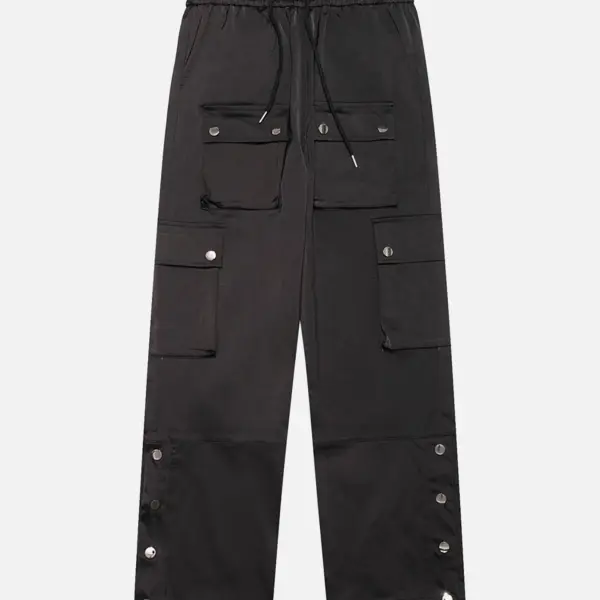 The Supermade Functional Windproof Workwear Straight Leg Pants - Sunhopebloom.com 