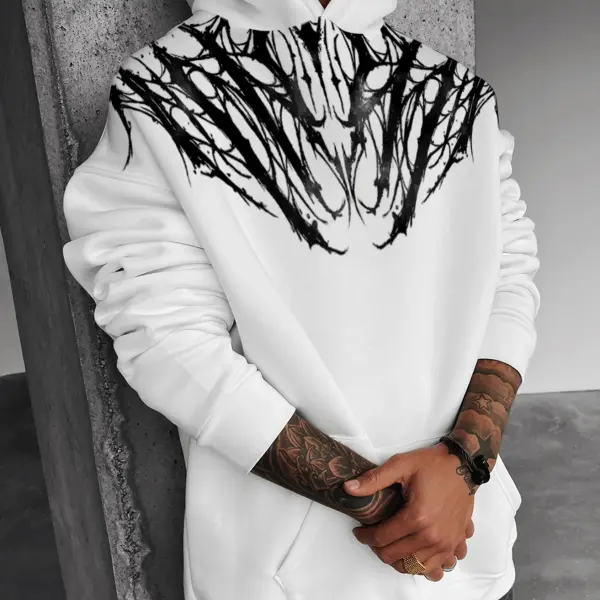 Rune Tattoo Print Sweatshirt - Sunhopebloom.com 
