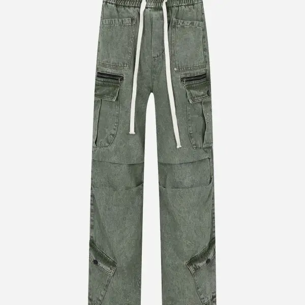 The Supermade Loose Straight Casual Work Pants - Sunhopebloom.com 