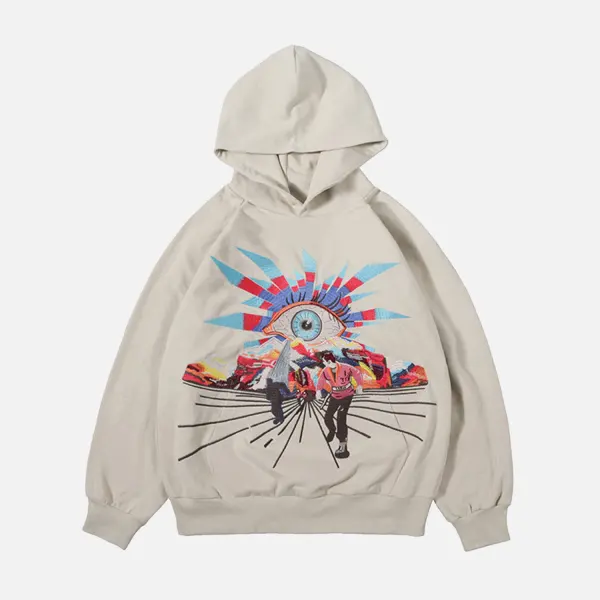 Thesupermade Hip-hop Creative Fun Embroidered Hoodie - Sunhopebloom.com 
