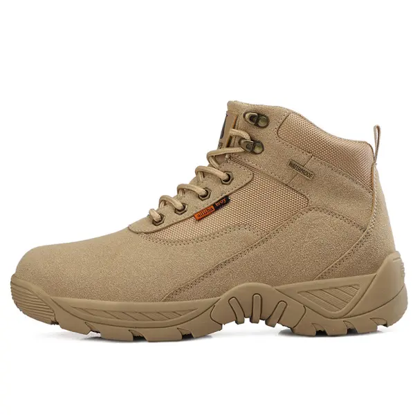 Men's Outdoor Mountaineering Lightweight Cushioned Hiking Shoes - Sunhopebloom.com 