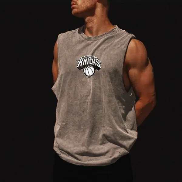 Unisex New York Baskball Sleeveless Top - Ootdyouth.com 