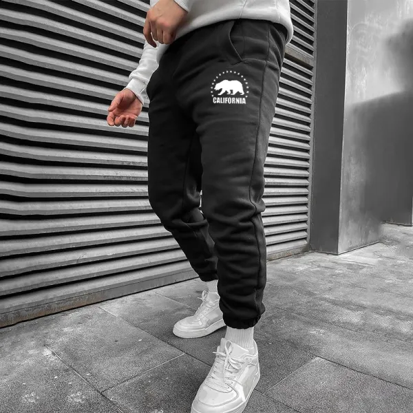 Pattern Print Bouquet Foot Sweatpants - Spiretime.com 