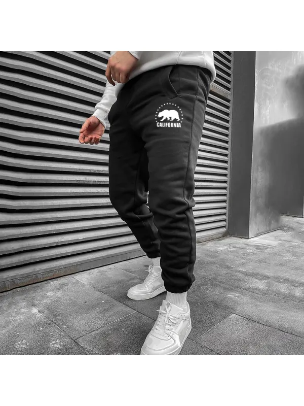 Pattern Print Bouquet Foot Sweatpants - Ootdmw.com 