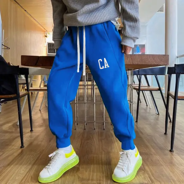 Pantaloni Da Jogging Blu Del Reno Da Uomo Pantaloni Della Tuta Retrò - Faciway.com 