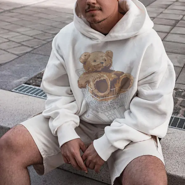 Shopping Cart Bear Doll Hoodie - Mobivivi.com 