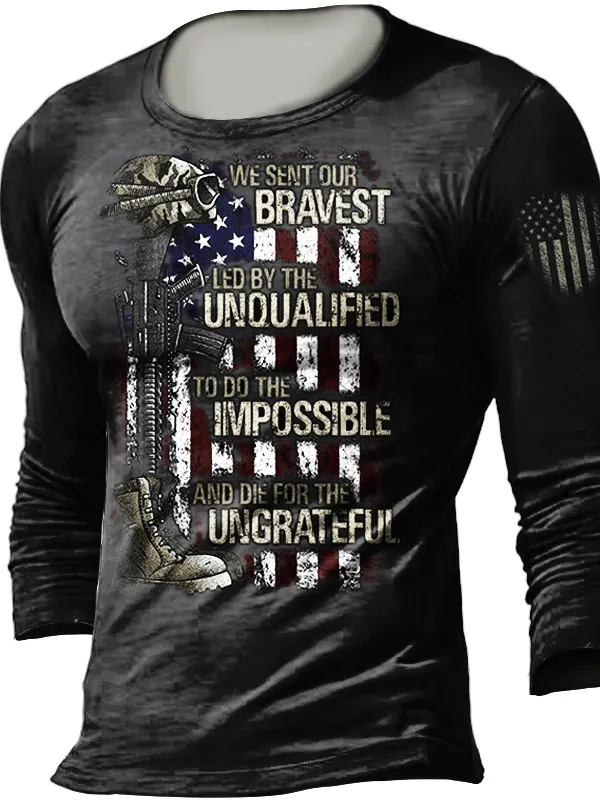 HONOR THEIR SACRIFICE Men's Outdoor T-Shirt - Menbarn.com 