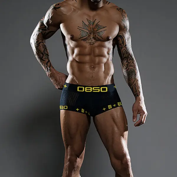 Men's Sports Cotton Boxer Briefs Underwear - Keymimi.com 