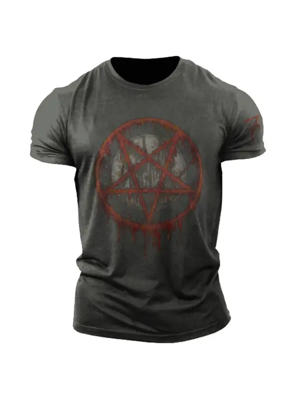 Mens Five-Pointed Star Tactical T-shirt - Anrider.com 