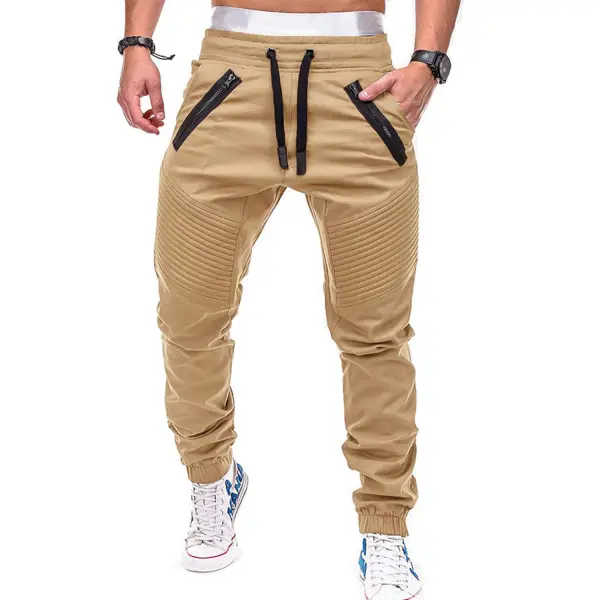 Men's Cargo Jogger Pants Tactical Cargo Multiple Pockets Full Length Casual Inelastic Outdoor Pants - Upgradecool.com 