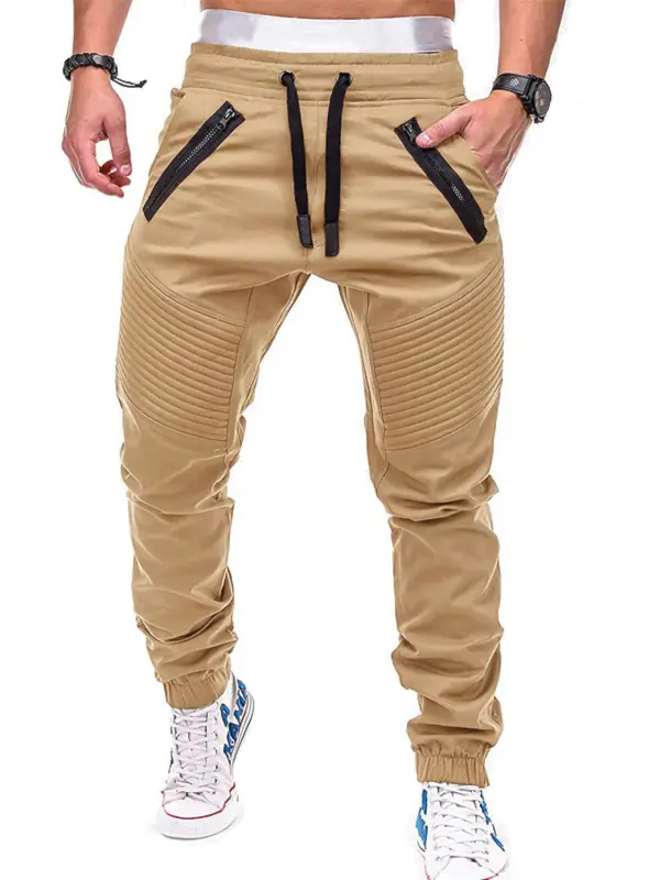 Men's Cargo Jogger Pants Tactical Cargo Multiple Pockets Full Length Casual Inelastic Outdoor Pants - Pragmaace.com 