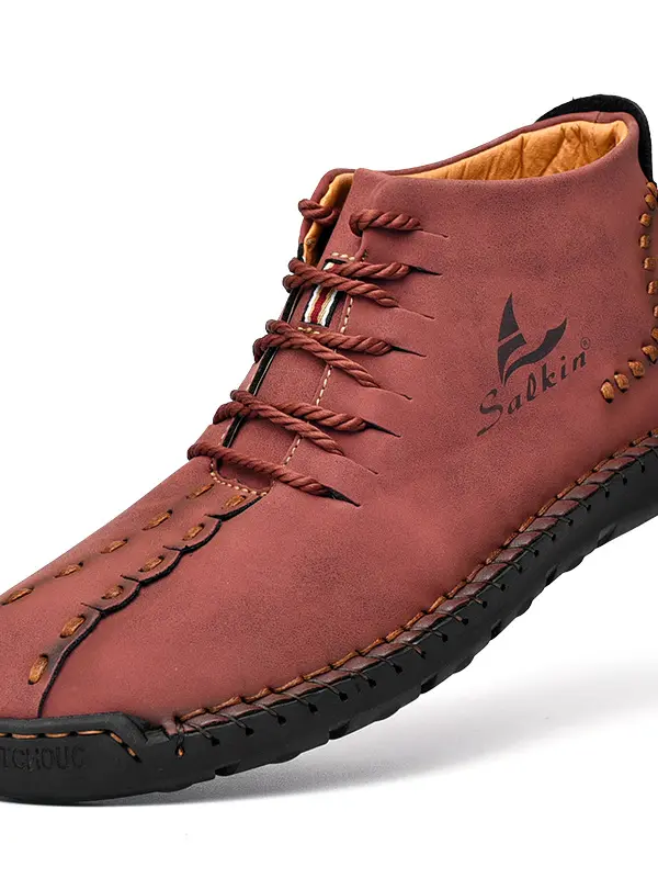 Men's Outdoor Vintage Handmade Leather Martin Boots - Businesuniontrade.com 