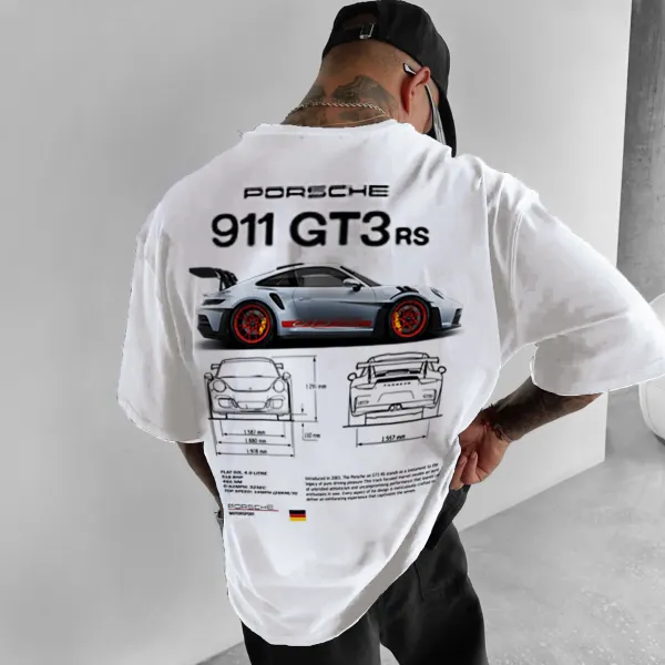 Unisex 911 GT3 RS Racing Street Wear Printed T-shirt - Dozenlive.com 