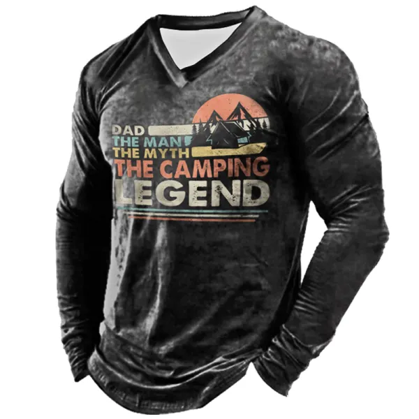 Men's Outdoor Camping Retro Fun T-Shirt - Menzfolk.com 