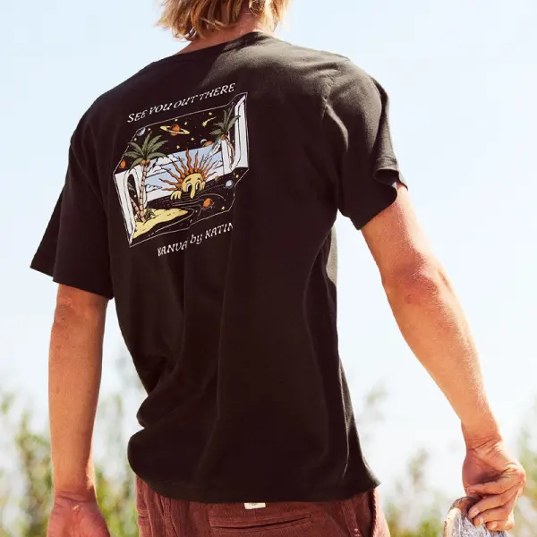 Outdoor Beach Camping T-Shirt - Albionstyle.com 