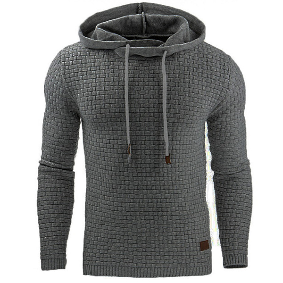 

Men's Outdoor Jacquard Hooded Sweatshirt