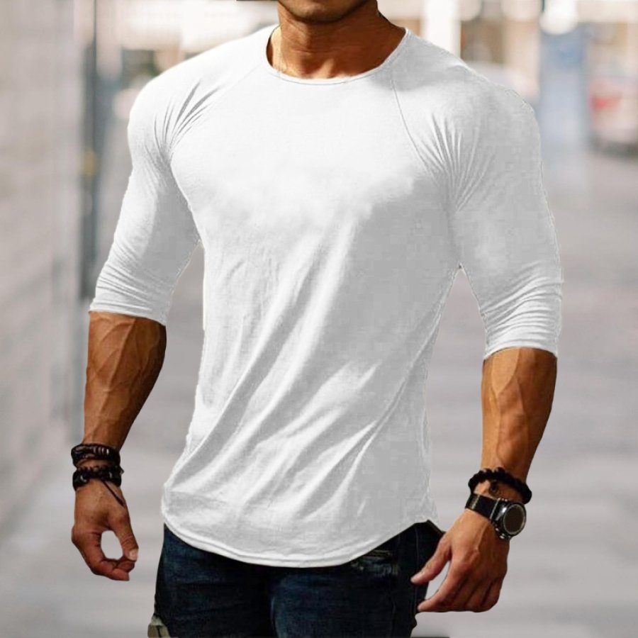 

Slim Simple Casual Plain Men's T-Shirt