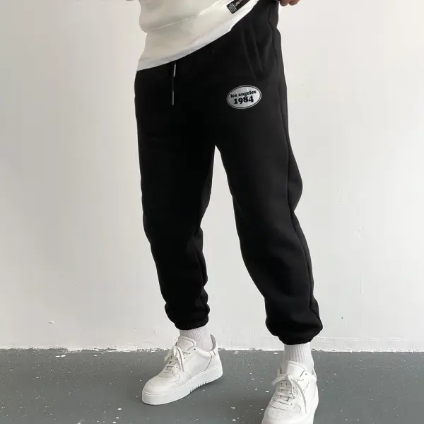 Men's 1984 LA Vintage Print Sweatpants - Ootdyouth.com 