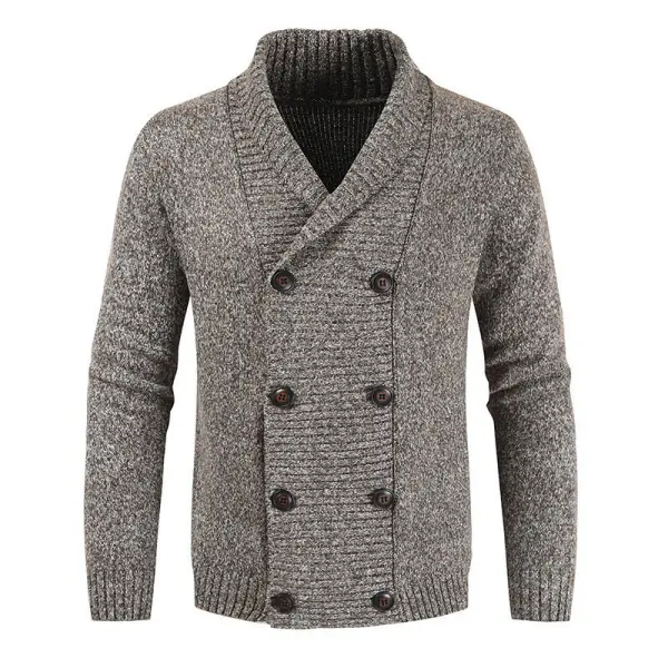 Men's Double Breasted Casual Cardigan Only $57.89 - Wayrates.com 
