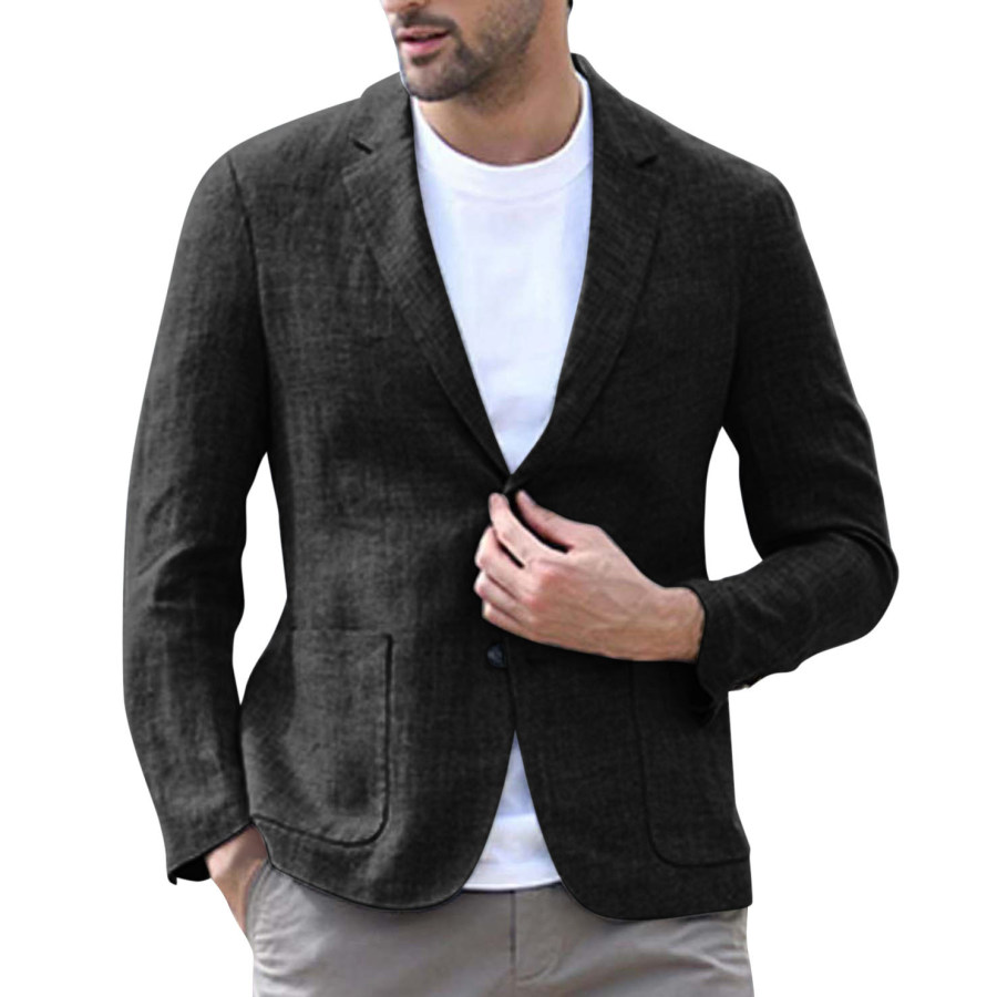 

Men's Casual Fashion Solid Color Blazer