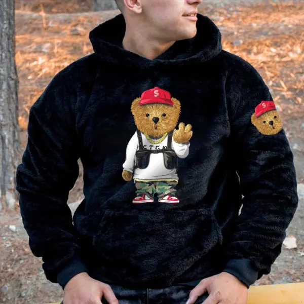 Black Bear Lamb Wool Warm Casual Sweatshirt Only $25.89 - Wayrates.com 