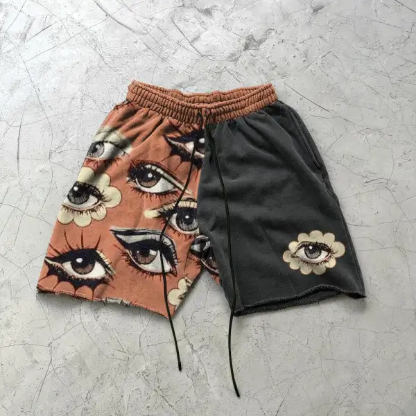 Pantaloncini Sportivi Con Stampa Street Art Graffiti - Anurvogel.com 